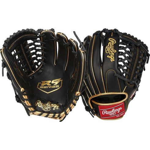 롤링스투수글러브 - 롤링스 Rawlings R9 시리즈 야구 글러브 11.75인치 오른손 투구, Right Hand Throw, 11.75