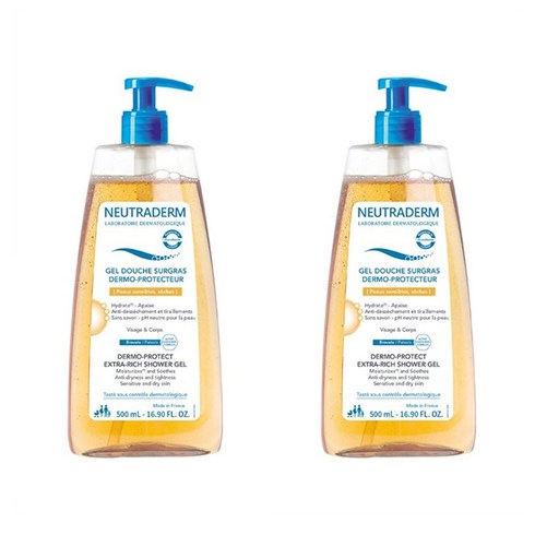 Neutraderm Surgras Shower Gel 뉴트라덤 더모 프로텍터 샤워 젤 500ml 2개