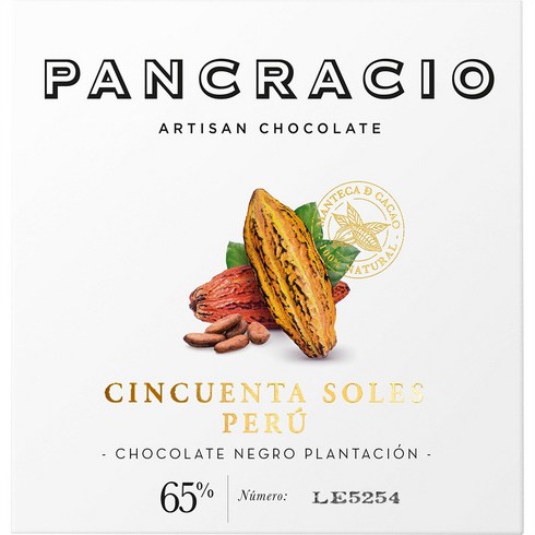 2024년 가성비 최고 판크라시오초콜릿 - 스페인 Pancracio 판크라시오 65% 카카오 페루 다크 초콜릿 바 45g 10팩, 10개