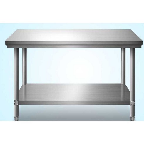 주방조리대 스테인레스 스틸 테이블 업소용 선반 테이블, 80x40x80cm, 3단 작업대