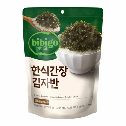 비비고 김자반 - CJ명가 한식간장 김자반, 4개, 50g