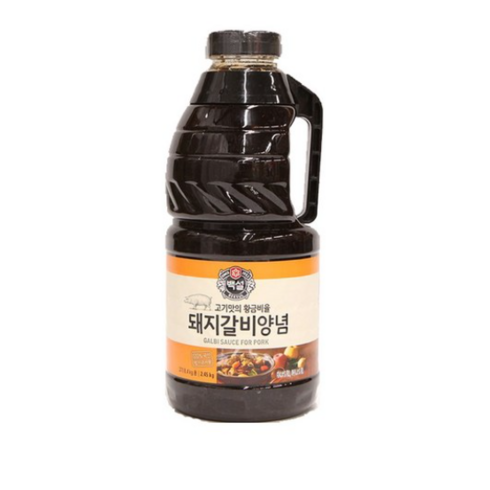 백설 돼지갈비 양념, 2.45kg, 2개