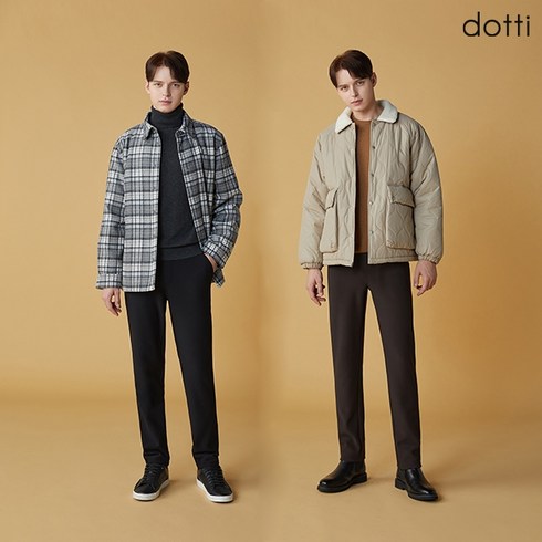 [도티 dotti] 도티 23FW 남성 기모 본딩 팬츠 2종 (PGSM)