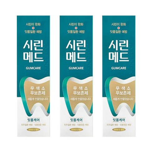 부광 시린메드 검케어 치약 100g, 3개