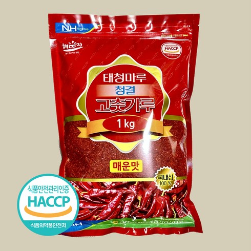 [영광농협]2022년 정품 청결 햇 국산 고춧가루 매운맛, 1kg, 1개