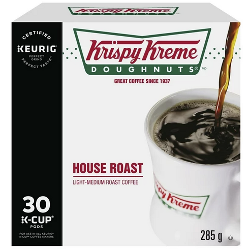 (캐나다직송) Krispy Kreme K Cup Coffee 크리스피 크림 케이컵 커피 30개입, 1개, 30개, 1kg