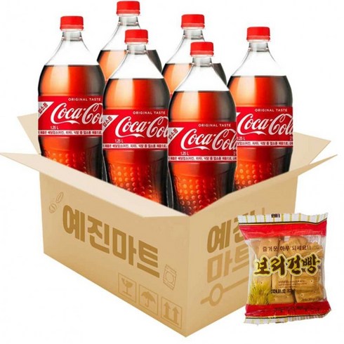 코카콜라1.25 - 예진마트 코카콜라 업소용 1.25L x 6PET, 6개, 상세페이지 참조