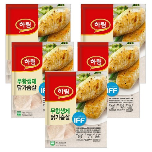 하림 IFF 가슴살, 1kg, 5개