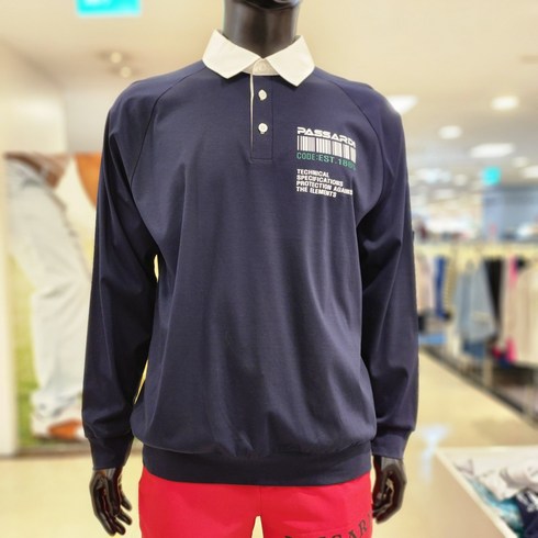 2023년 가성비 최고 23에어리티 - 파사디골프뉴코아광명점 Q23STY032M DN 우븐배색제어리 티셔츠