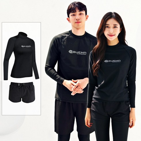 비욘 상의+하의 2종 세트 비욘 래쉬가드 / 루즈핏 빅사이즈 BUEHN