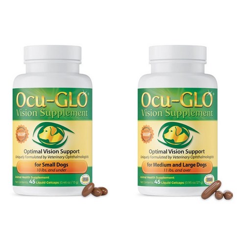 오큐글로 강아지 눈영양제 45캡슐 소형견 중대형견 2종 택1 / Ocu-GLO Vision Supplement Dogs 45 Capsule, 중대형견 용 45캡슐