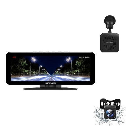 Vast M1 IP67 HD CMOS [2023년 신형]Lanmodo 나이트 비전 시스템 드라이브 레코더 전후 카메라 방수 등급 풀 500만 화소