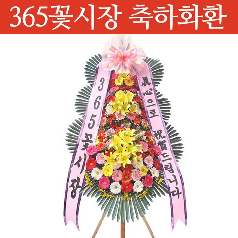 원탑플라워 - (당일 전국 축하화환 (고급형) 3단 고급 생화 전국 꽃배달
