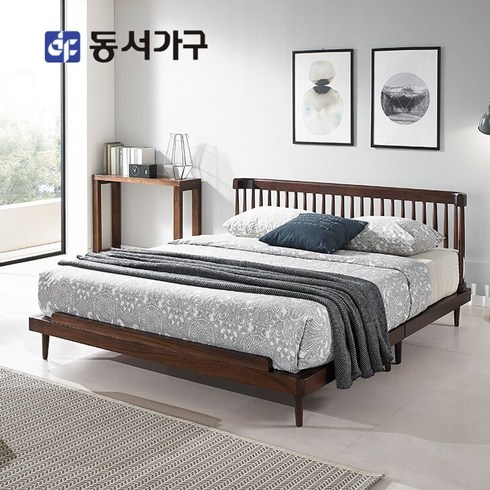 2023년 가성비 최고 장미베드 - 동서가구 우드 장미원목 고품격 침대 킹 프레임WOS013, 단품