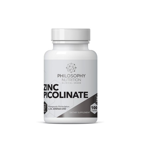 필로소피 아연 100캡슐 - Philosophy Nutrition Zinc Picolinate 50mg 100 cap, 1개, 100정