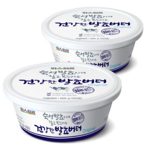 파스퇴르 건강한 발효버터 오리지널200g(2입), 200g, 2개