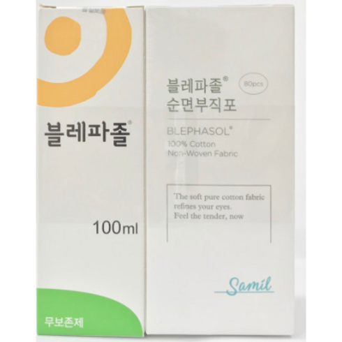 삼일제약 블레파졸 100ml+순면부직포80매, 무색무향, 3세트