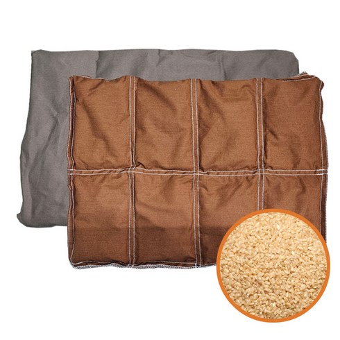 현미건식찜질팩 현미 건식 찜질 핫팩 (대) 47cm x 25cm (A03891) 온열 찜질팩, 1개