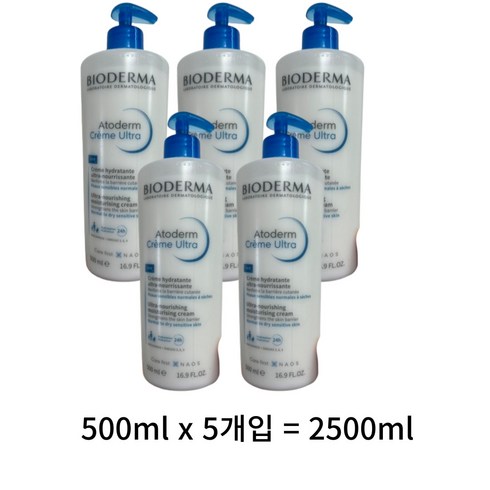 바이오더마 아토덤 울트라 크림, 2500ml, 6개