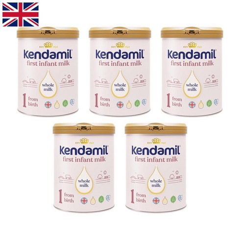 영국 Kendamil 켄다밀 분유 1단계 800g 5팩 신생아 아기 First Infant Milk, 5개