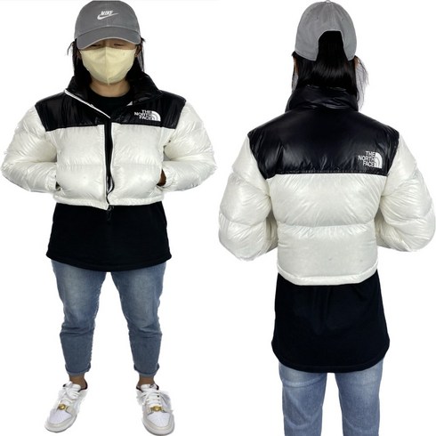 2023년 가성비 최고 노스페이스히말라야패딩 - 국내매장판 노스페이스 숏패딩 여성 눕시 숏 자켓 크롭탑 유광 화이트블랙