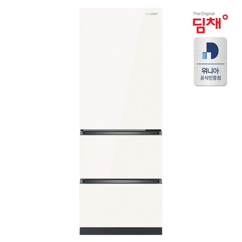 위니아 딤채 JDT33ILPIST [공식인증점] 23.5년형 스탠드형 샤인스노우 김치냉장고 330L