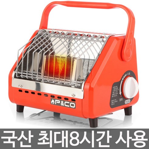 2023년 가성비 최고 피엔코 가스난로 - 피엔코 휴대용 부탄가스 히터 난로 버너, 레드, 1개