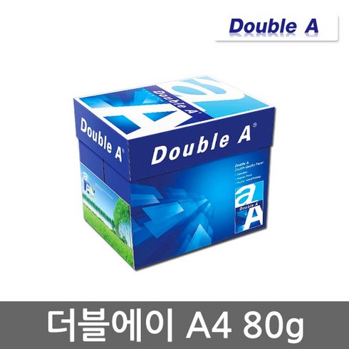 [더블에이] A4용지 80g 1박스(2500매) A4 복사용지 복사지, 상세 설명 참조, 2500매