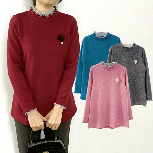 2023년 가성비 최고 어머니옷 - 지오벤투 중년여성 정장 롱 티셔츠 긴팔티 50대 60대 70대 엄마 여성복 긴팔티셔츠