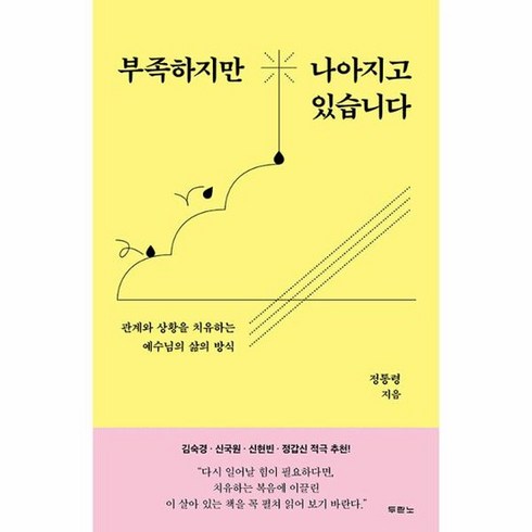 부족하지만 나아지고 있습니다 관계와 상황을 치유하는 예수님의 삶의 방식, 상품명