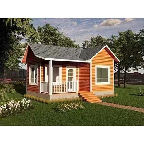 2023년 가성비 최고 이동식주택 - 소형모듈러주택 컨테이너 정원 조립식 간이주택, 카키색 옷감