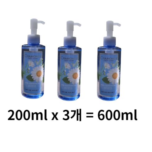 네이처리퍼블릭 포레스트 가든 카모마일 클렌징 오일, 600ml, 1개
