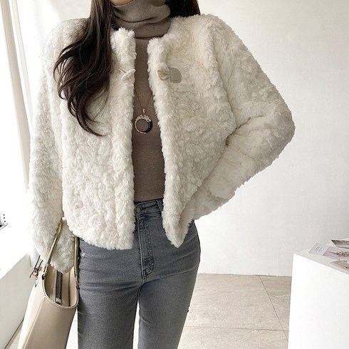 2023년 가성비 최고 양털자켓 - 네모엔룩 여성용 더플래빗 자켓