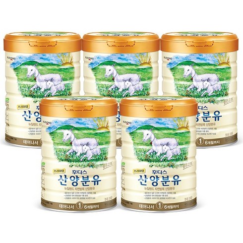 후디스산양분유400 - 일동후디스 프리미엄 산양분유 1단계, 800g, 5개