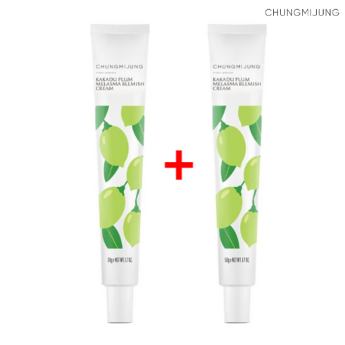 [1+1EVENT]정품 청미정 카카두플럼 기미잡티크림 50g+50g 기미케어 잡티케어 주름케어 주름개선 눈가주름케어 입가주름케어 어둔피부톤대상 보습감 영양공급 피부미백 기미잡티화장, 2개, 50g