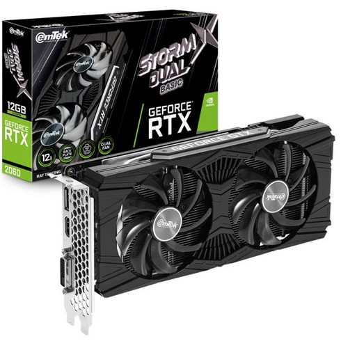 이엠텍 지포스 RTX 2060 STORM X Dual BASIC D6 12GB