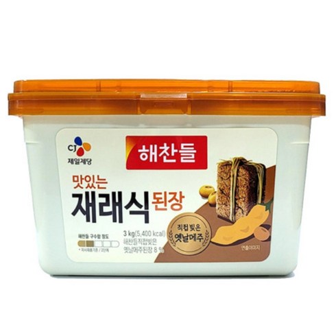 해찬들재래식된장 - 해찬들 재래식 된장 3kg 맛있는 재래식 된장, 1개