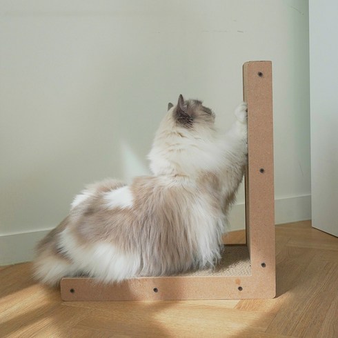 펫토리아 한층뚝딱 고양이 스크래쳐, 6. 우드 수직 L자형 스크래쳐