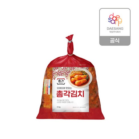 종가집총각김치5kg - [H] 종가 총각김치 5kg, 1개