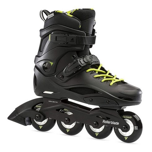 Rollerblade RB Cruiser 유니 성인 피트니스 인라인 스케이트 블랙/네온 옐로우 어반 퍼포먼스 인라인 스케이트
