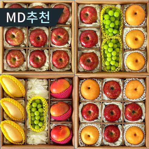 명절 혼합 과일선물세트 사과 배 샤인머스켓 망고 천혜향 레드향 한라봉 설 선물, 옵션1. 실속 사과 세트 3kg 중대과, 1개