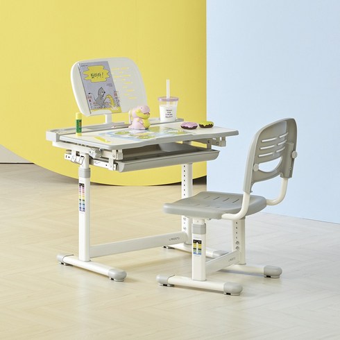 어린이책상의자세트 - 라베스토 어린이 책상 의자 세트 CDC01, 그레이