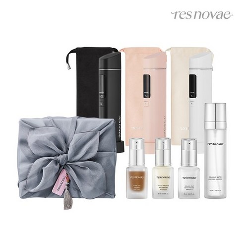 레스노베울트라코어샷디바이스 - [풀세트] 코어 임팩트+미스트 120ml+앰플 15ml 3종 SET (추석 보자기 세트), 코어 임팩트 미드나잇 블랙