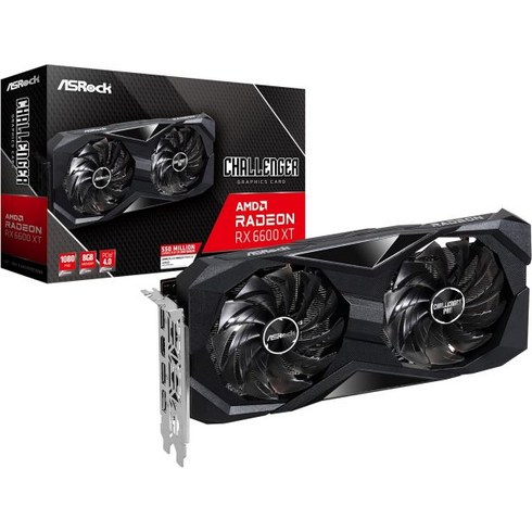 ASRock 그래픽보드 RX 6600 XT CLD8GO AMD Radeon RX6600 탑재 GDDR68GB 비디오 카드 일본 정규 대리점 제품