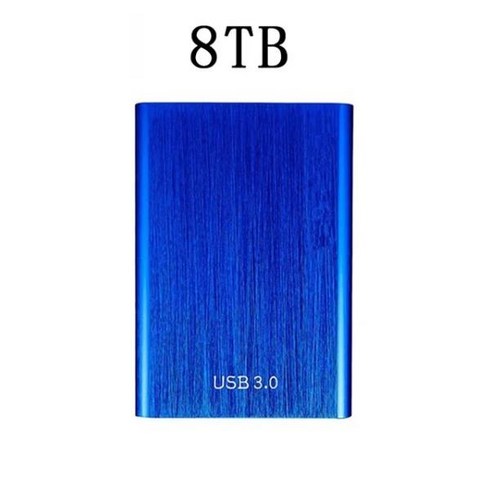 공구 패키지샤오미 미지아 고속 외장 하드 드라이브 데스크탑 노트북용 저장 장치 USB3.0 SSD 12TB 16T, 21 8TB Blue, 한개옵션1