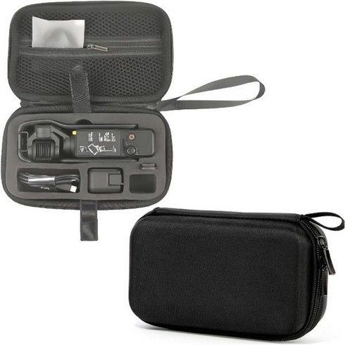 혼린 수납 가방 DJI Osmo 포켓 3 호환 OSMO 핸드헬드 짐벌 액세서리용 휴대용 케이스 핸드백 여행용 회색, Black, 1개