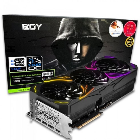 4080super - [갤럭시 공식 인증점] 갤럭시 BOY 지포스 RTX 4080 SUPER SG OC D6X 16GB