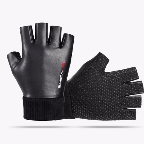 보리보리 오토바이 방한 가죽 장갑, 반장갑