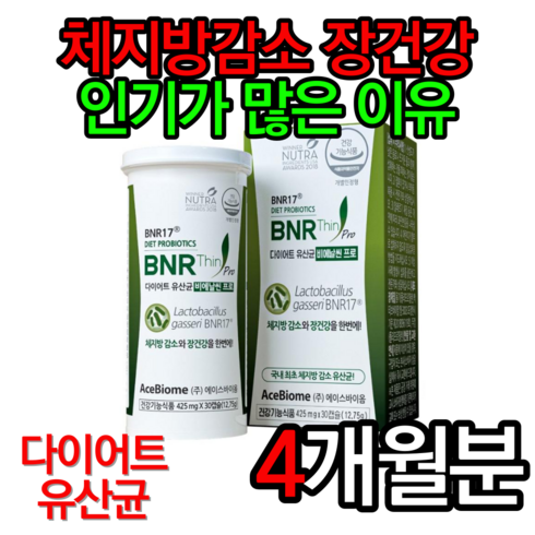  패밀리세트 비에날씬 프로 12박스사은품 목어깨 안마기 - 다이어트 유산균 비에날씬 프로 425mg x 30캡슐 비엔날씬 비엔알17 다이어트 비에날 모유유산균 비애날씬 체지방감소 장건강 다이어트 유산균 홈쇼핑 영양제 bnr17, 4박스, 30정