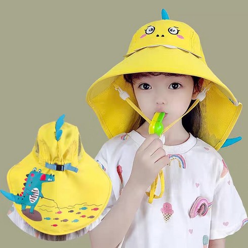 몽실이 애니멀 플랩캡 uv차단 아동용 썬스크린 와이드창 자외선차단